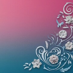 Elegant Floral Artwork with Pastel Shades