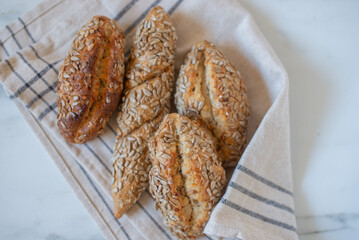 Various Various Buns Baguette Poppy Seed and Sesame Buns - 741344292