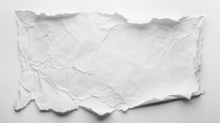 Overhead view of blank white paper cards on a white background, perfect for mockups, presentations, and graphic design layouts.