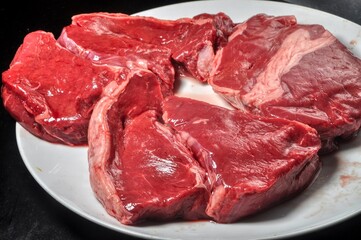 raw beef steak