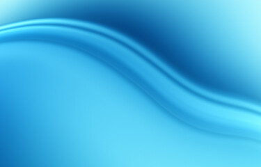 Fototapeta premium Blue Silk Wave Art: Abstract background with smooth waves, soft texture, and artistic design in shades of blue, creating a flowing and captivating illustration