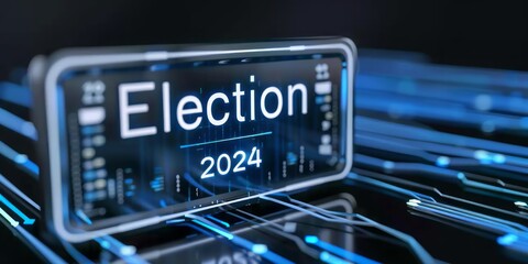 A Glowing Holographic Interface Maps Out the Future of Voting in Election 2024