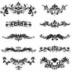 set of elements for design