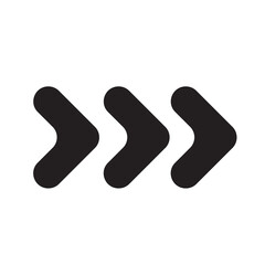 black arrow icon on transparent background. 