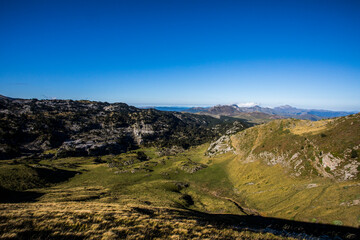 Summer landscape in the mountains of Navarra, Pyrenees, Spain