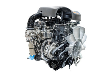 New car engine isolated, Full transparent PNG