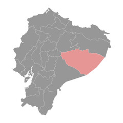 Pastaza Province map, administrative division of Ecuador. Vector illustration.