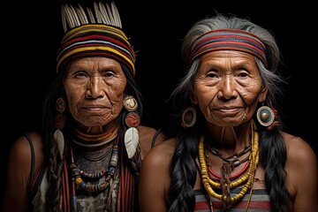 American Indian tribe couple