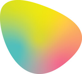 triangle gradient shape in symbolic stone form, colorful vector gradient background