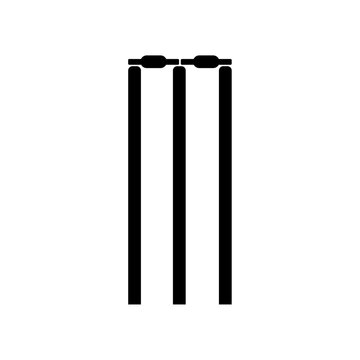 cricet wickets vector illustration isolated on white background