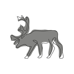 deer silhouette vector