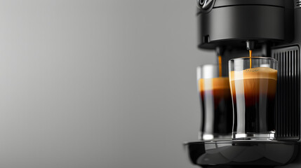 Black Nespresso coffee machine