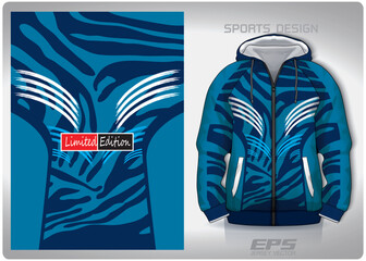 Vector sports hoodie background image.green blue tiger scratch marks pattern design, illustration, textile background for sports long sleeve hoodie,jersey hoodie.eps