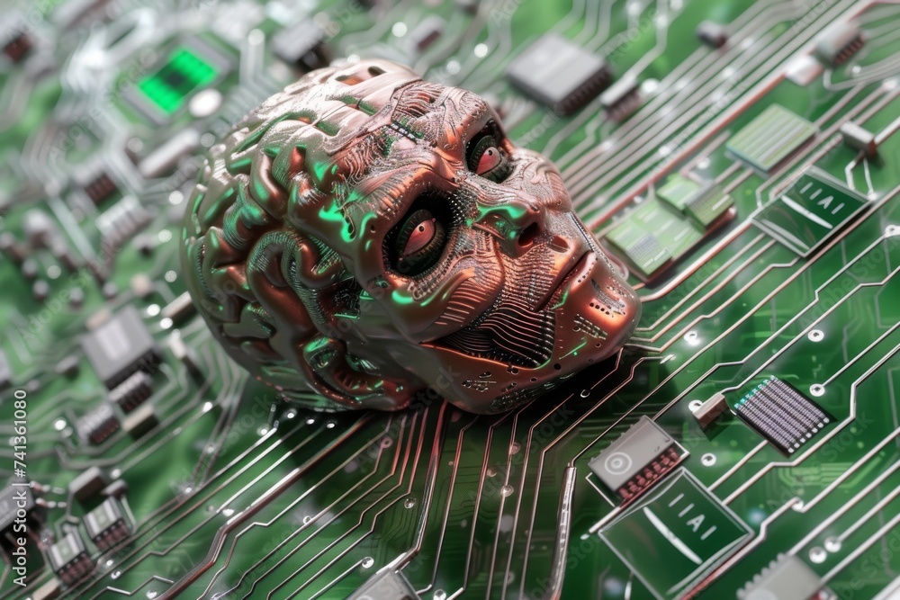 Poster ai brain chip acn. artificial intelligence millisecond laser mind kanban axon. semiconductor tdcs ci