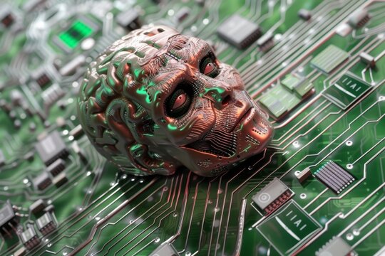 AI Brain Chip acn. Artificial Intelligence millisecond laser mind kanban axon. Semiconductor tdcs circuit board data modeling