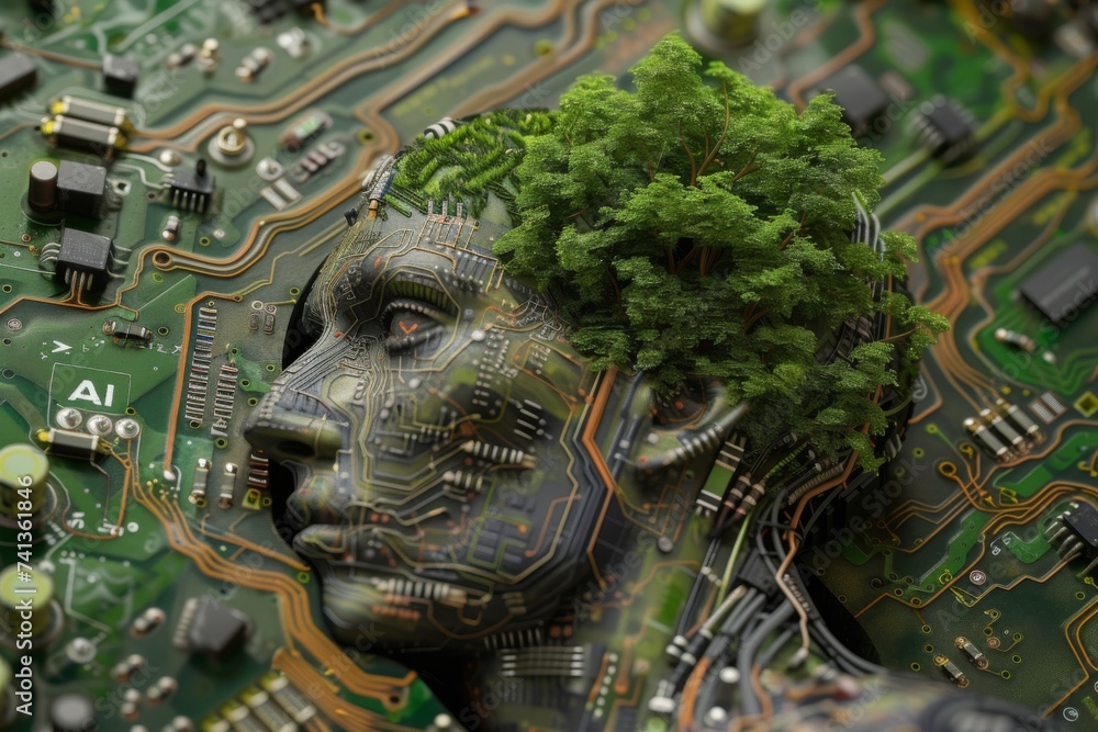 Poster ai brain chip speakers. artificial intelligence adhd mind pos axon. semiconductor cognition circuit 