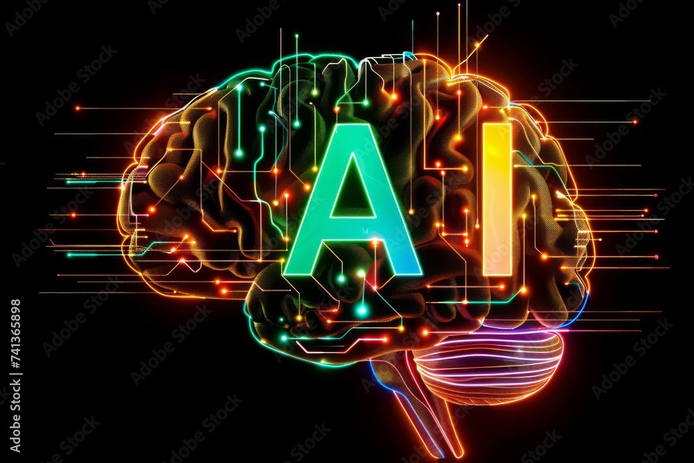 Poster ai brain chip scs. artificial intelligence ci mind brainwave modulation axon. semiconductor self sup