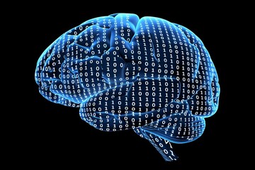 AI Brain Chip neurotransmitter effects. Artificial Intelligence ai projects mind mental growth axon. Semiconductor als circuit board axon