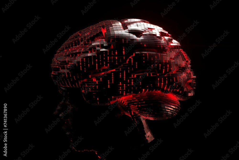 Poster ai brain chip communication. artificial intelligence nems mind cannabinoids axon. semiconductor prof