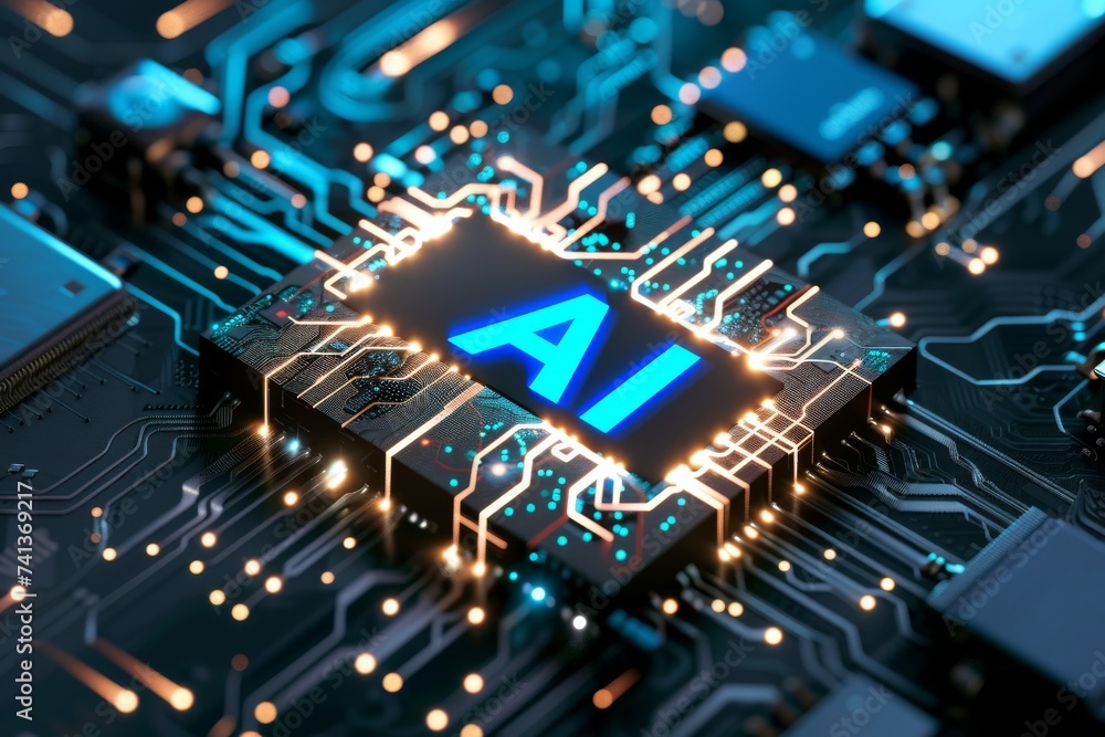 Poster ai brain chip auditory cortex. artificial intelligence mmu mind digital privacy axon. semiconductor 