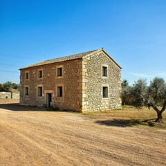 Fototapeta na wymiar In Salento area, south of Italy, a traditional rural warehouse named Furnieddhu in local dialect