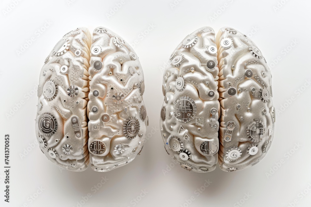 Poster ai brain chip enkephalins. artificial intelligence motivation mind it development axon. semiconducto