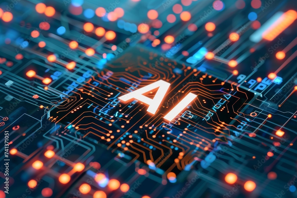 Poster ai brain chip oscillator circuits. artificial intelligence epsp mind gan axon. semiconductor mental 