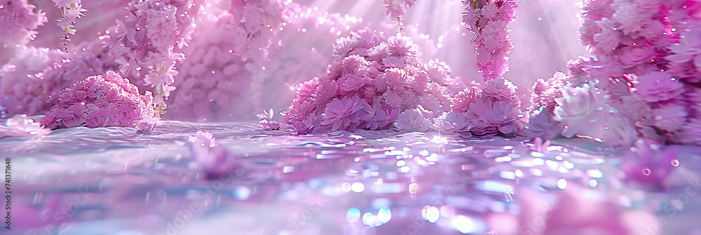 Poster sparkling bokeh and light pattern, creating a bright and festive abstract background for celebration