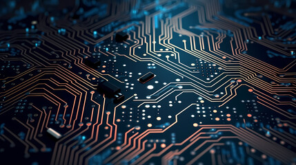 Circuit board electronic chip or electrical circuit engineering technology concept background
