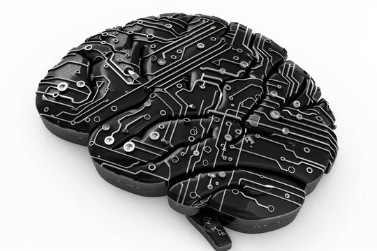 AI Brain Chip webcam. Artificial Intelligence tlb mind somatosensory processing axon. Semiconductor disaster recovery circuit board nanoprobes