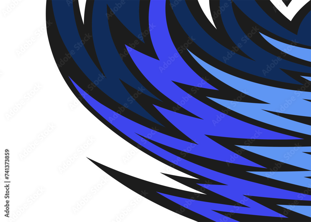 Poster abstract background with gradient curved spike line pattern and with some copy space area