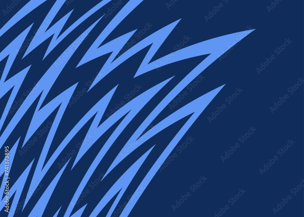 Poster abstract background with curved spike line pattern and with some copy space area