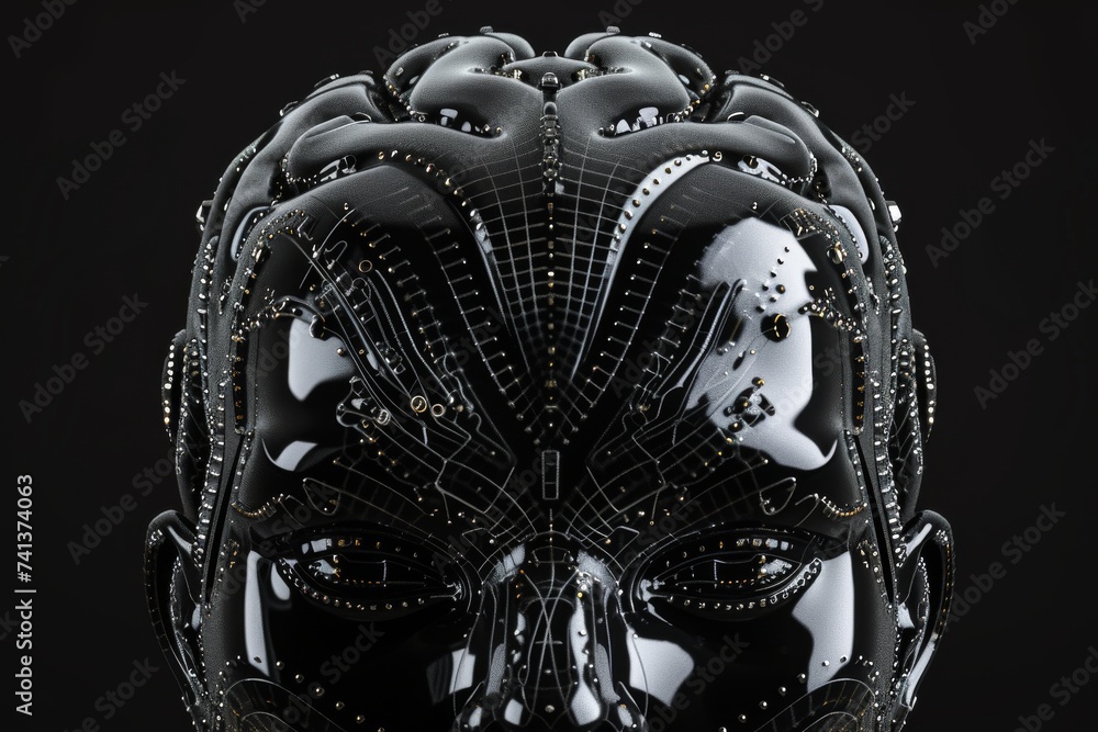 Poster ai brain chip vector processor. artificial intelligence headaches mind nanocarriers axon. semiconduc