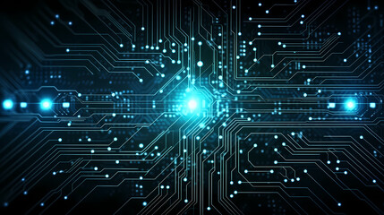 Obraz premium Circuit board background, technology and science concept background