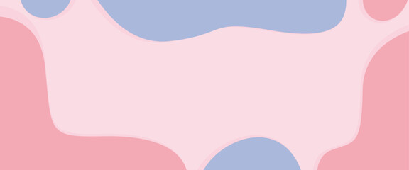 pastel pink color banner design background.with geometric abstract shapes