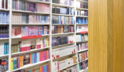 book cafe ,bookstore,.buying a book in a store