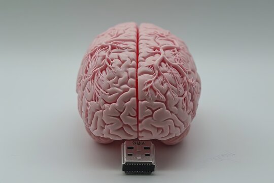 AI Brain Chip plexins. Artificial Intelligence l3 cache mind synaptic plasticity axon. Semiconductor simd circuit board neurotransmitter action