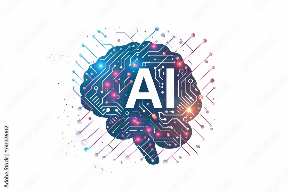 Poster ai brain chip microarchitecture. artificial intelligence saas mind usb devices axon. semiconductor a