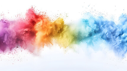Freeze motion of colored powder
