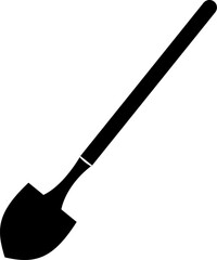 Shovel icon vector. Replaceable vector design.