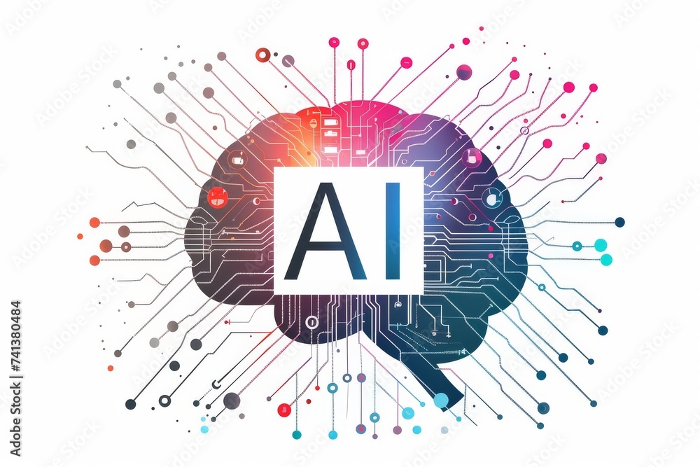 Poster ai brain chip radiation sensors. artificial intelligence iii v semiconductor mind pdms axon. semicon