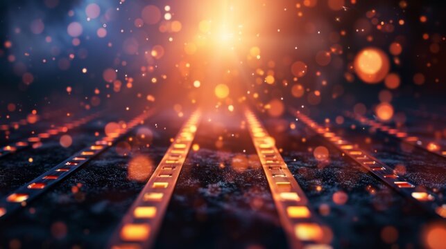 Abstract red background with copy space. Suitable for movie cinema themes, entertainment events, film festivals, Hollywood parties, premiere announcements, or streaming platform designs