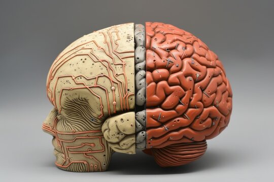 AI Brain Chip environmental informatics. Artificial Intelligence fmri mind hybrid cloud axon. Semiconductor brain recording circuit board health ai