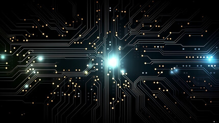 Obraz premium Circuit board background, technology and science concept background