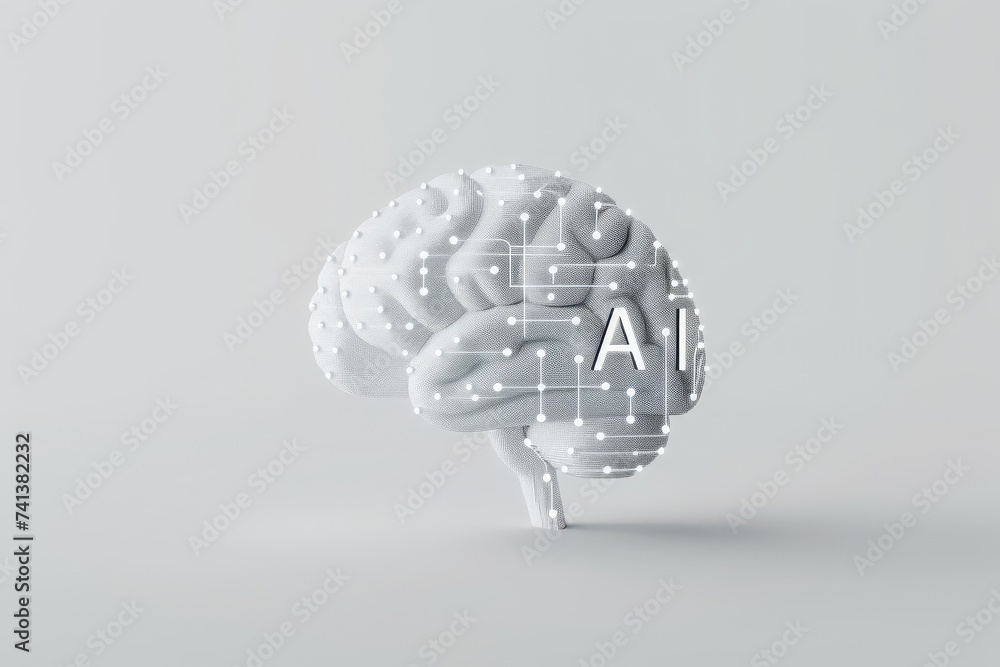 Poster ai brain chip ltd. artificial intelligence minimum spanning tree mind pyramidal neurons axon. semico