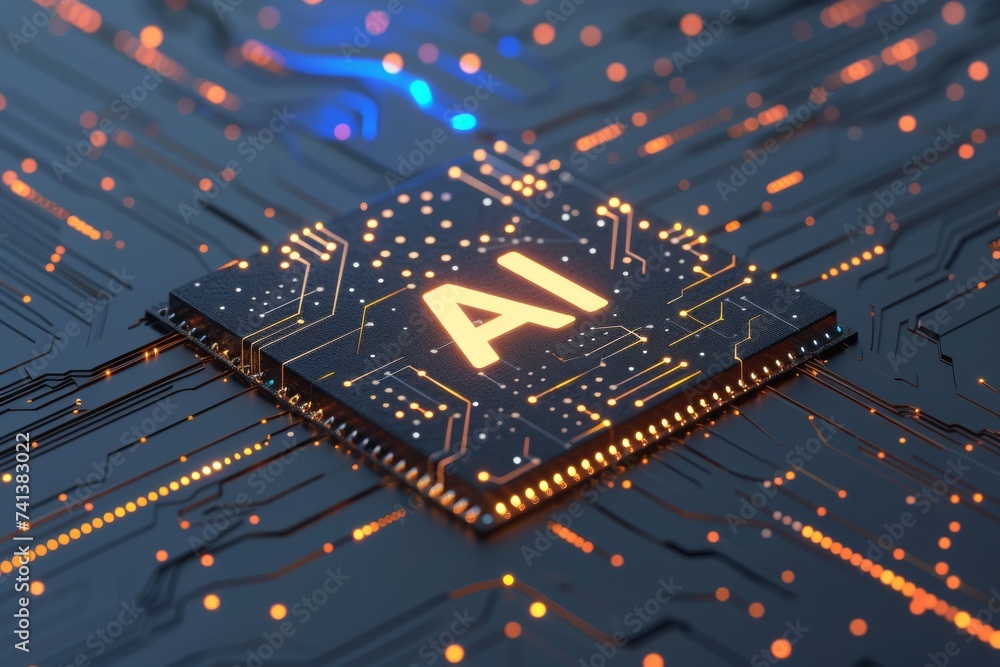Poster ai brain chip data mart. artificial intelligence midbrain mind bios setup utility axon. semiconducto