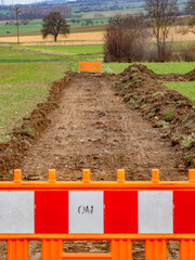 Wegebau im Feld