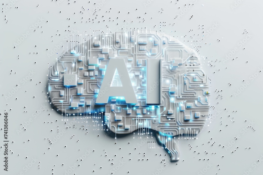 Poster ai brain chip neurotransmitter diseases. artificial intelligence nirs mind proteomic informatics axo