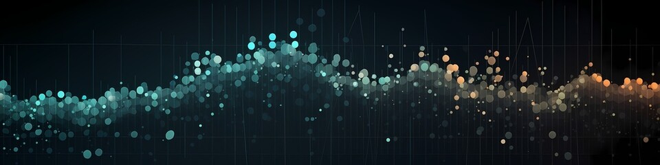 A scatter plot showing a strong positive correlation between stock prices and trading volume, indicating increased investor interest. - obrazy, fototapety, plakaty