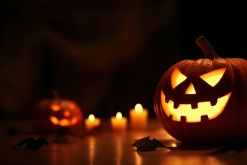 HAppy Halloween pumpkin pattern ai generated 